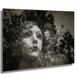 Mannequin Reflection Print: Black and White Landscape Art