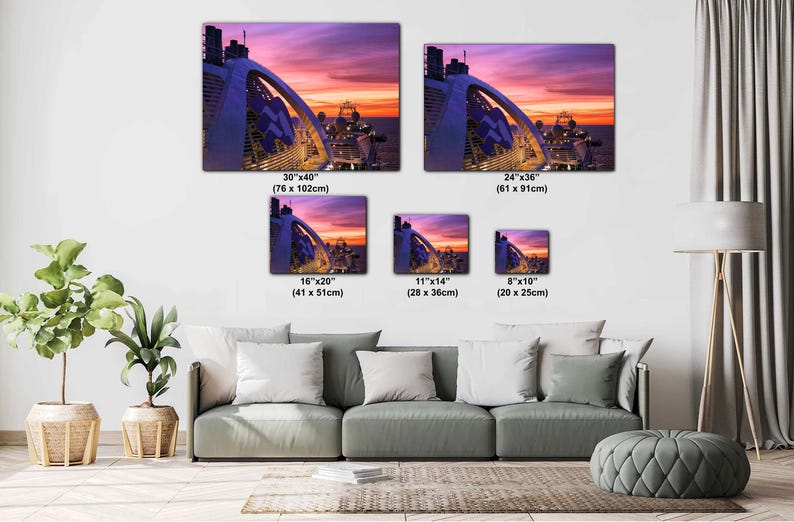 Ruby Princess Cruise Ship Sunrise Print: Mexico Golden Hour - Etsy