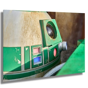 Star Wars Galaxy&#39;s Edge R2-D2 style Green Droid Close Up, Disneyland Resort, Disney Hollywood Studios, Print/Canvas/Acrylic/Metal