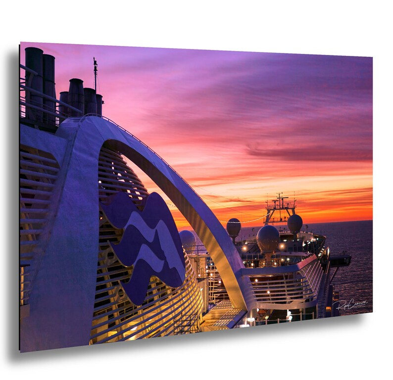 Ruby Princess Cruise Ship Sunrise Print: Mexico Golden Hour - Etsy