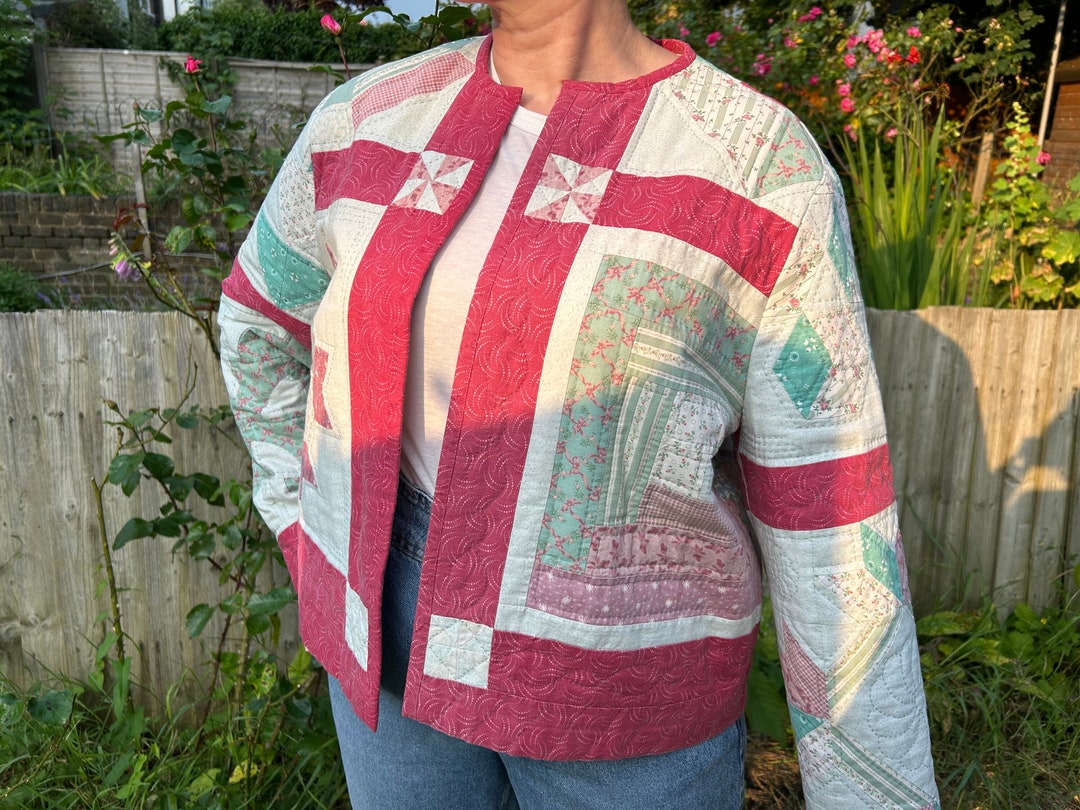 Patchwork Rib Jacket Patchwork Jacket. Handmade From an Upcycled, Hand-sewn, Hand ...