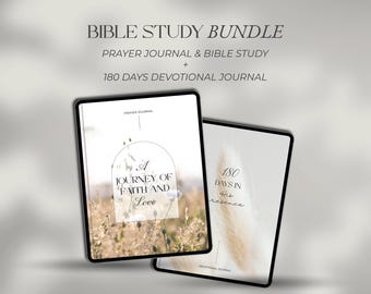 Digital Bible Prayer Journal Daily Devotional Journal for Goodnotes Bible Study Digital Bible Journal Faith Based Scripture Digital Planner