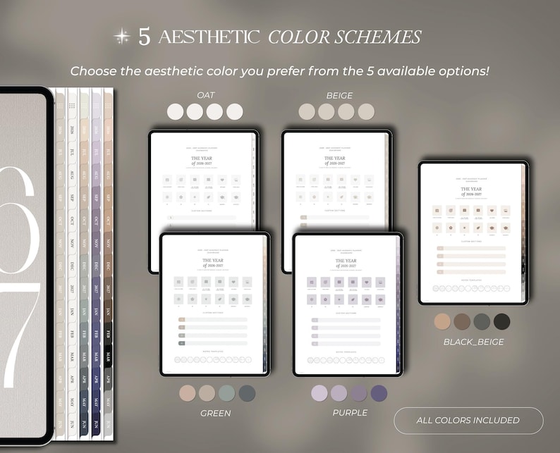 Student Planner Academic Planner 2026 2027 Digital Planner Student Planner 2026 2027 Goodnotes College Student Planner School iPad Templates image 11