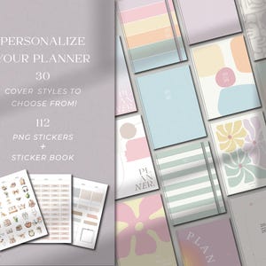 Planner covers and Digital stickers