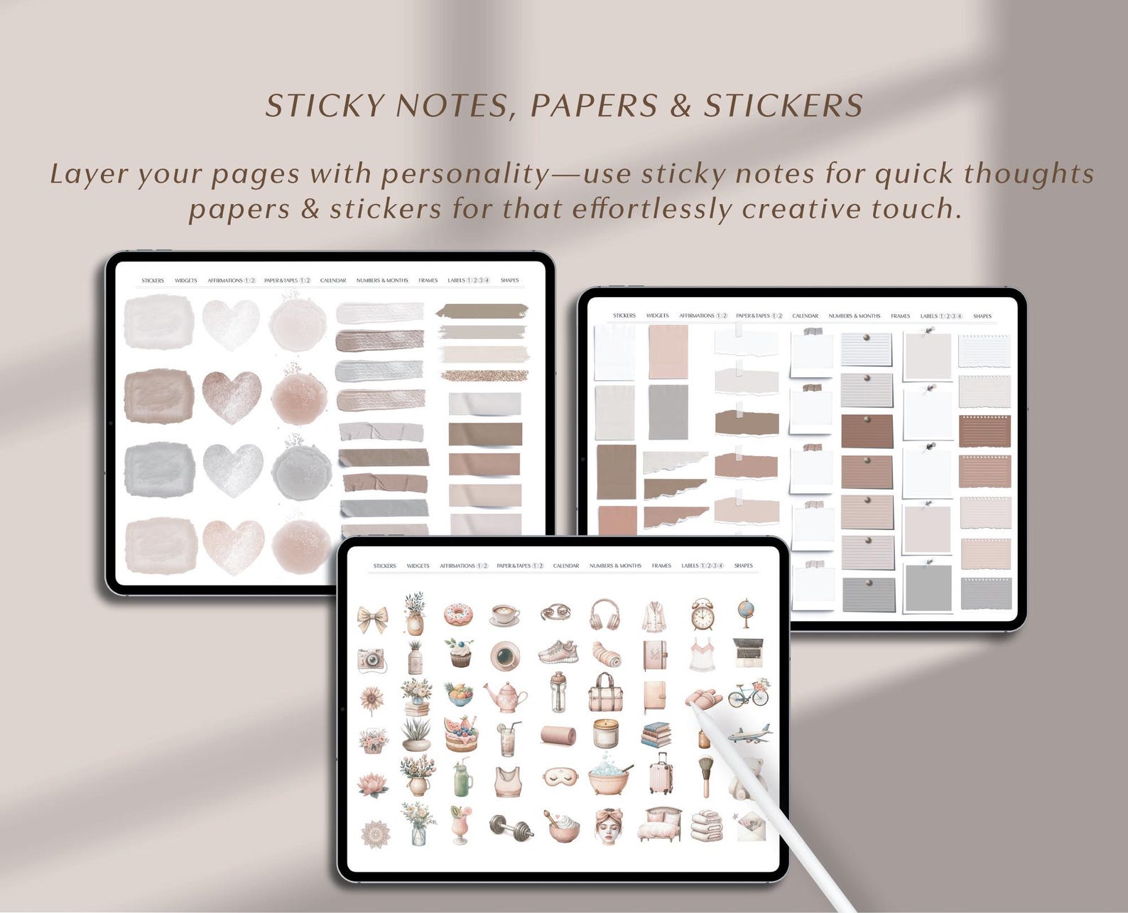 Stickers For Goodnotes Aesthetic Digital Sticker for Goodnotes Journal Sticker Collection ...