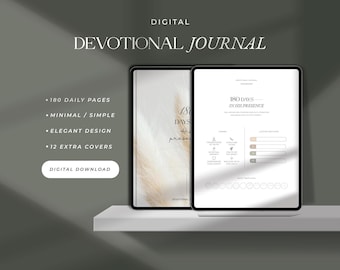Daily Devotional Journal Digital Prayer Journal Faith Based Scripture Journal Christian Journal for Daily Bible Study Spiritual Growth Daily