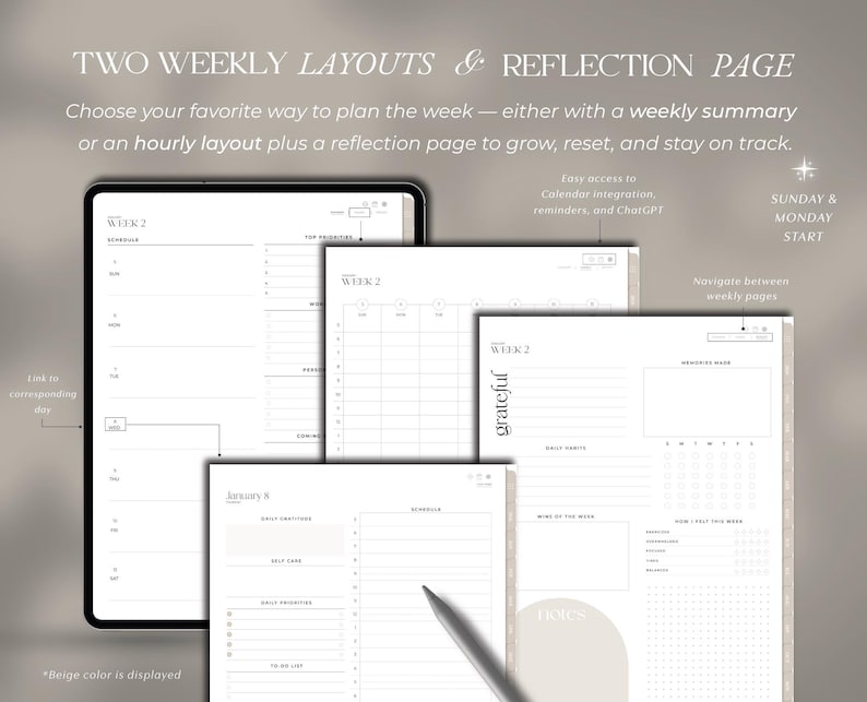 Digital Weekly Planner