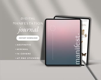 Digital Manifestation Journal GoodNotes Gratitude Journal Law of Attraction Techniques Affirmation Digital Journal GoodNotes Vision Board