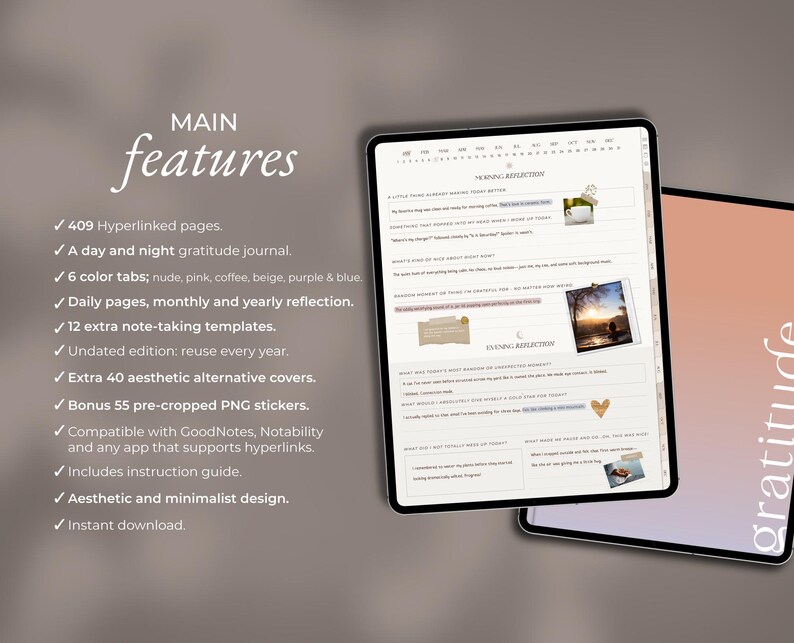 GoodNotes Digital Journal Mental Health Self Care Journal Mindfulness Journal