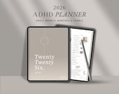 2026 ADHD Digital Planner 2026 ADHD Planner Journal ADHD Planner Goodnotes All in One Planner Weekly Daily Adhd Planner Notability Planner
