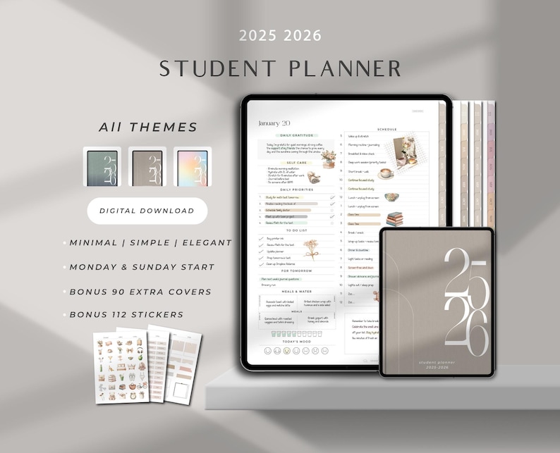 Digital College Planner 2025 2026 Student Digital Goodnotes Academic ...
