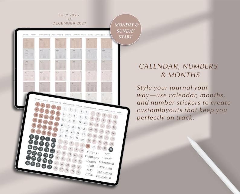 Aesthetic Digital Sticker for Goodnotes Journal Sticker Collection ...