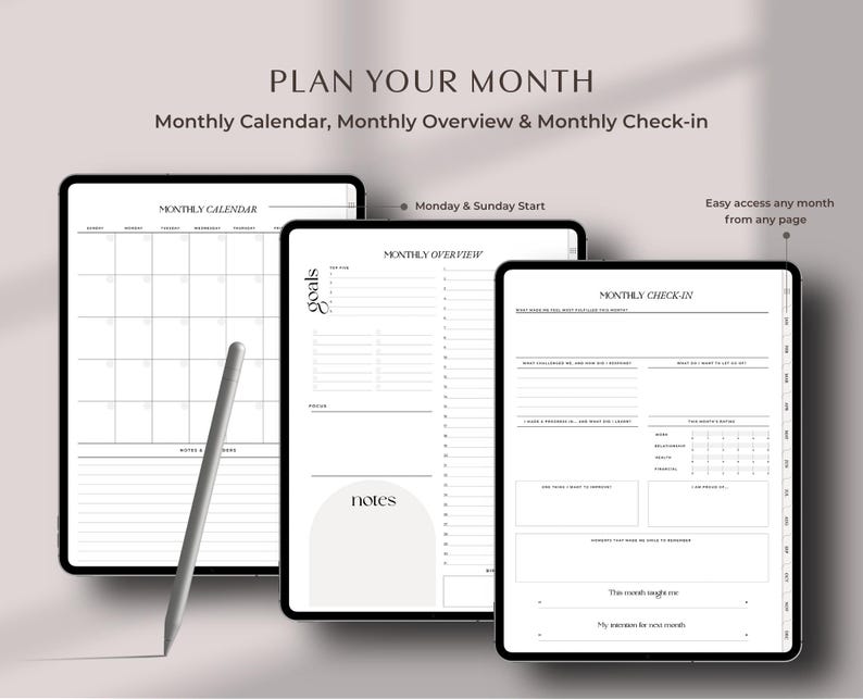 Realistic Digital Planner for iPad Daily Digital Planner for GoodNotes 2025 Minimalist Digital Planner Customizable Daily Planner Weekly Digital Planner for Organized Living Monthly Planner for Time Management GoodNotes Planner for Productivity Undated Planner for Flexible Planning Stylish Planner for 2025 Daily and Weekly Planner for Students Best Seller Star Seller Top Rated Premium Trusted Seller Instant Download Small Business Woman Owned Unique Design Must Have Top Pick