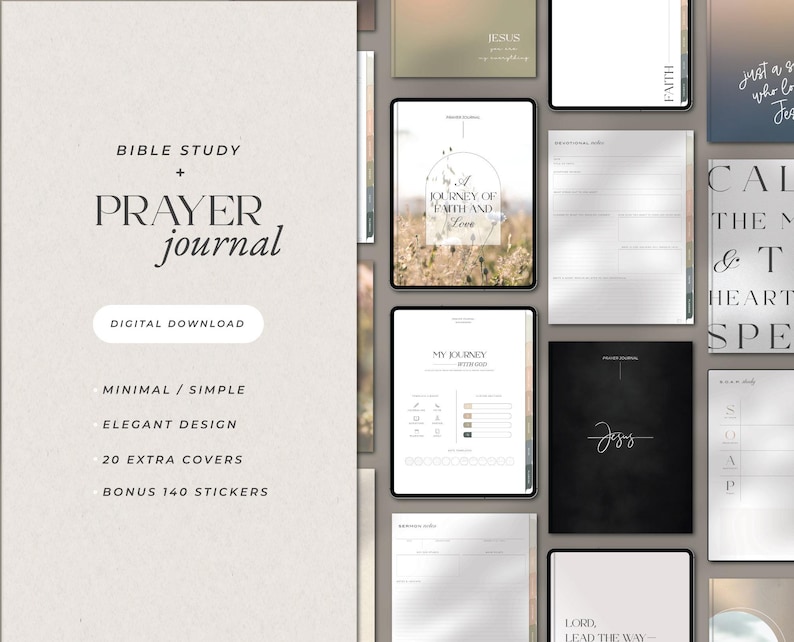 Digital Bible Prayer Journal Bible Study Digital Bible Journal