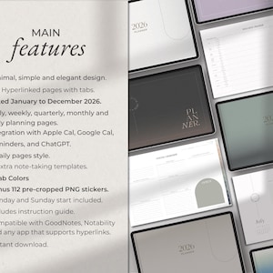 2026 Digital Planner for Notability