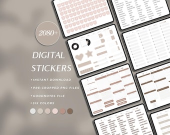Digital Sticker for Goodnotes Journal Sticker Collection Planner Sticker Aesthetic Digital Sticker Pack for Journaling Organization Journal