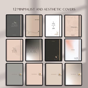 Minimalist digital notebook for iPad with lined pages grid pages dotted pages Cornell note pages good for GoodNotes Notability templates for students and note taking digital organization portrait layout with aesthetic design perfect for academic use interactive PDF easy to use on iPad student notebook best seller star seller top rated premium quality instant download trusted small business woman owned unique design must have top 5 star seller trending product best notebook best planner