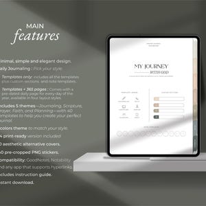 Digital Prayer Journal Features