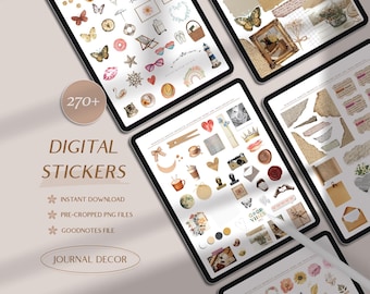 Digital Journal Sticker for Goodnotes Sticker Pack Bundle for Daily Planner Journal Accessory For Digital Planner Notebook Organization