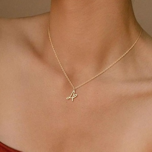 Personalized Initial Necklace with Tiny Heart, Custom Letter Charm Necklace, Gold Initial Necklace, Necklaces for Women, Bridesmaid Gift