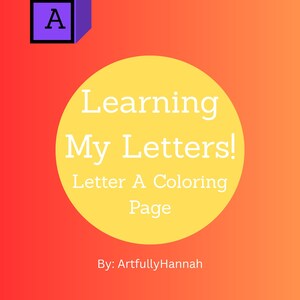 Printable: Letter A Coloring Page