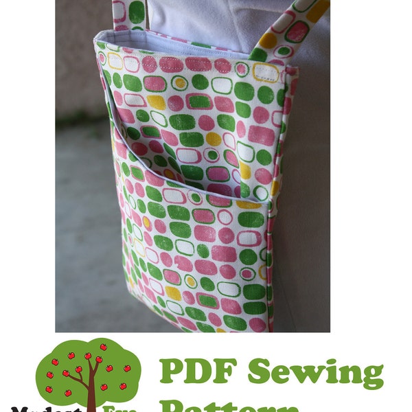 Small flat over the shoulder bag PDF sewing Pattern