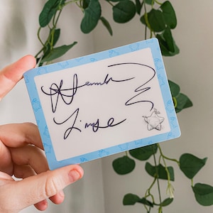 Signiertes Exlibris - Hannah Lindsey - The Agapéd Bearer Saga Autorin Signature Sticker