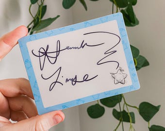 Gesigneerde ex-libris - Hannah Lindsey - The Agapéd Bearer Saga Author Signature-sticker