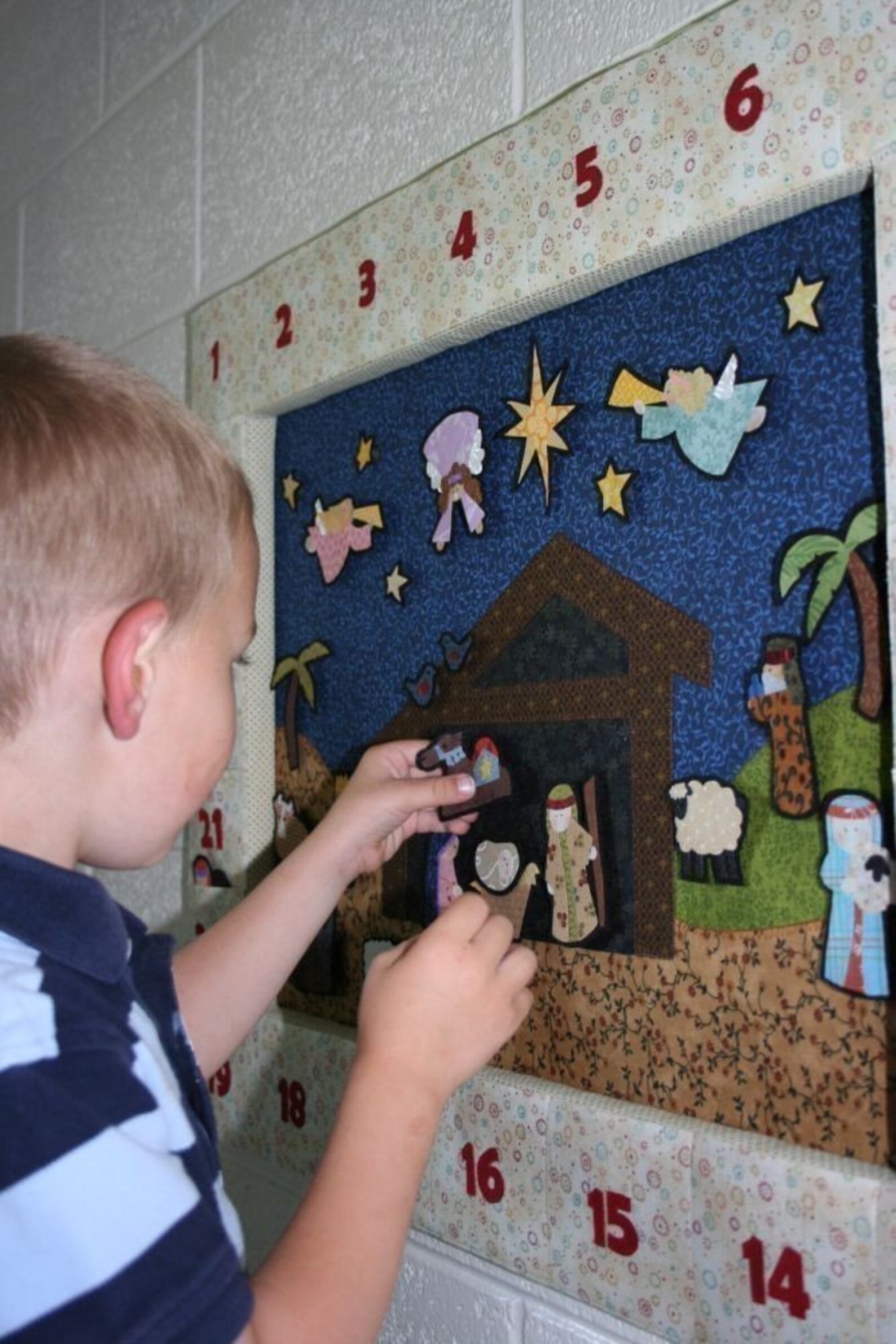 Christmas Nativity Advent Calendar Pattern Etsy