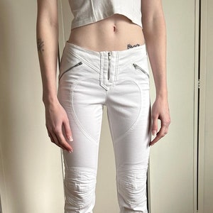 Y2K Designer Techwear Gorpcore Pinko Moto Utility Jeans Archief