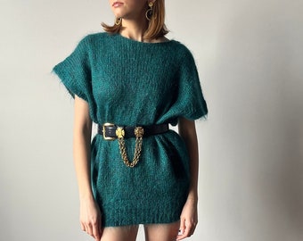 Mohair Cap Sleeve Sweater - Size S M L