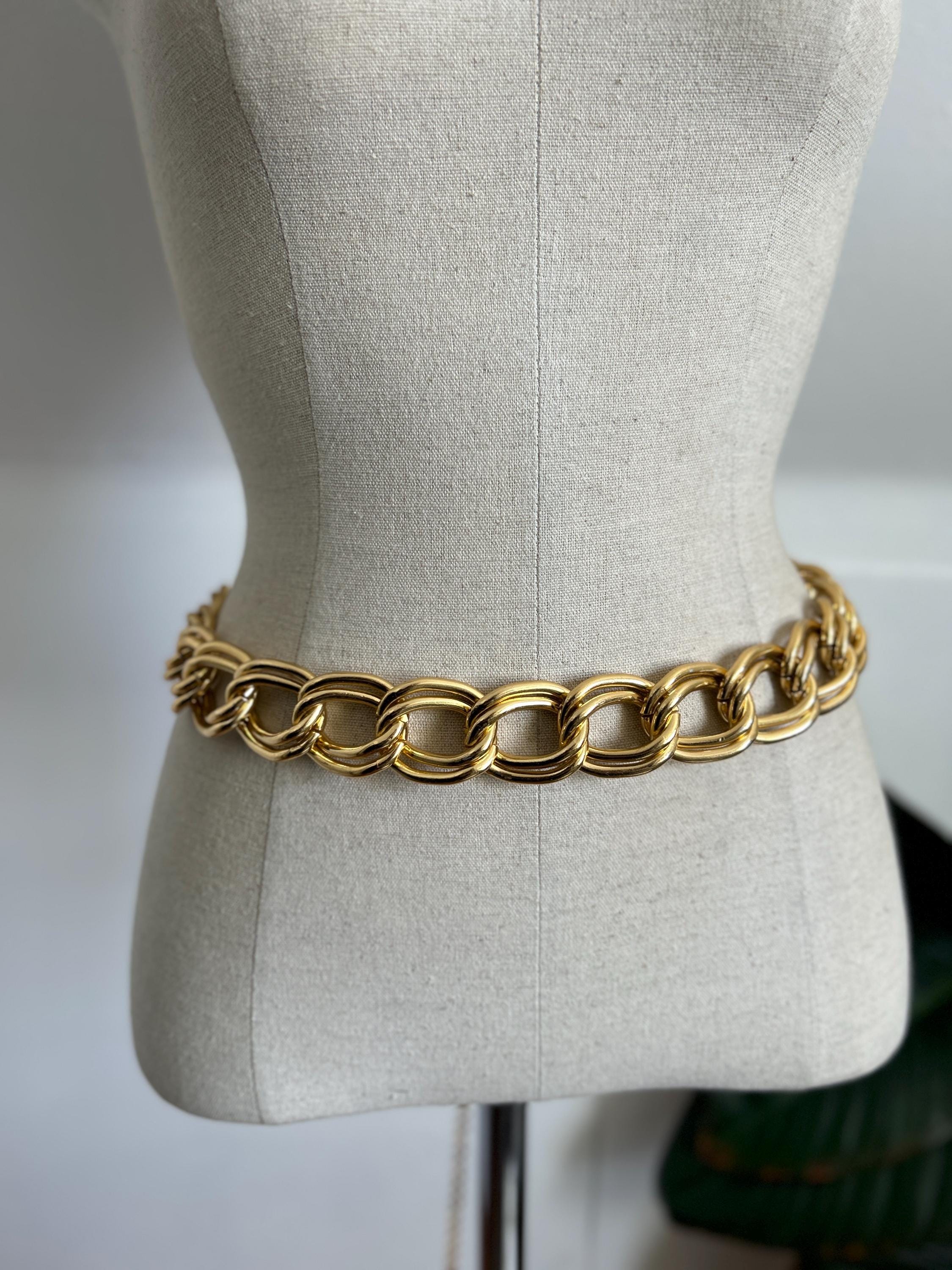 Gold Chain Belt. Boho, vintage, renaissance, festival, regal hippie, Stage Coach Renaissance Chain Belt Gold - Etsy main image 3