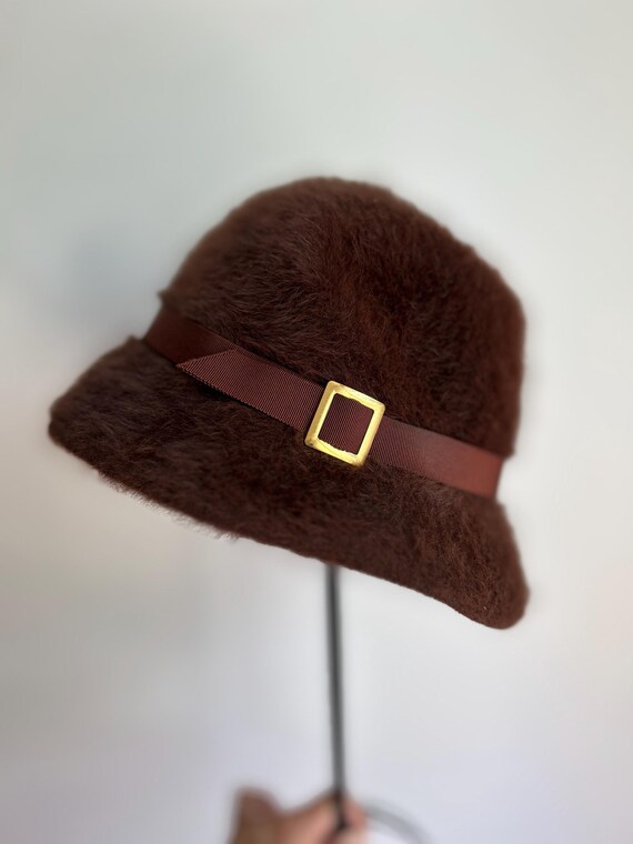 90s Fur Bucket Hat, Angora Kangol Fluffy Hat - Etsy Israel display picture 3