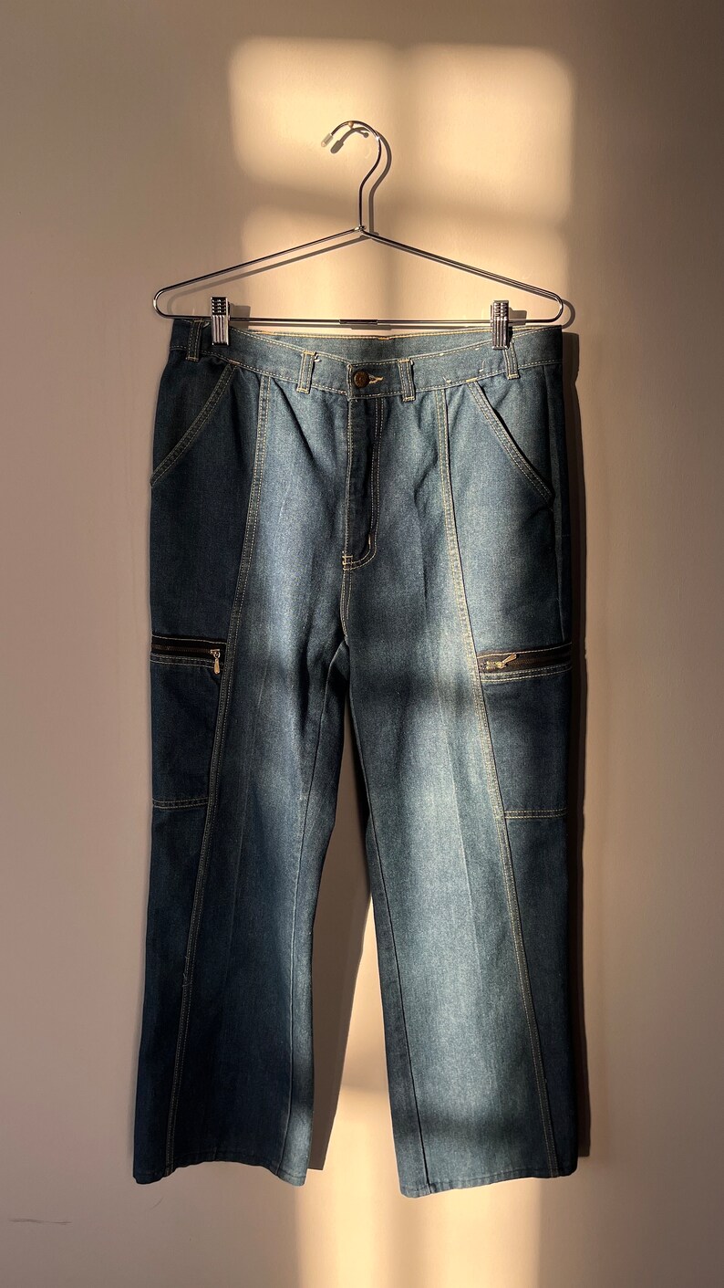 Cargo Baggy Cotton Jeans Oversized Denim Size M L image 9