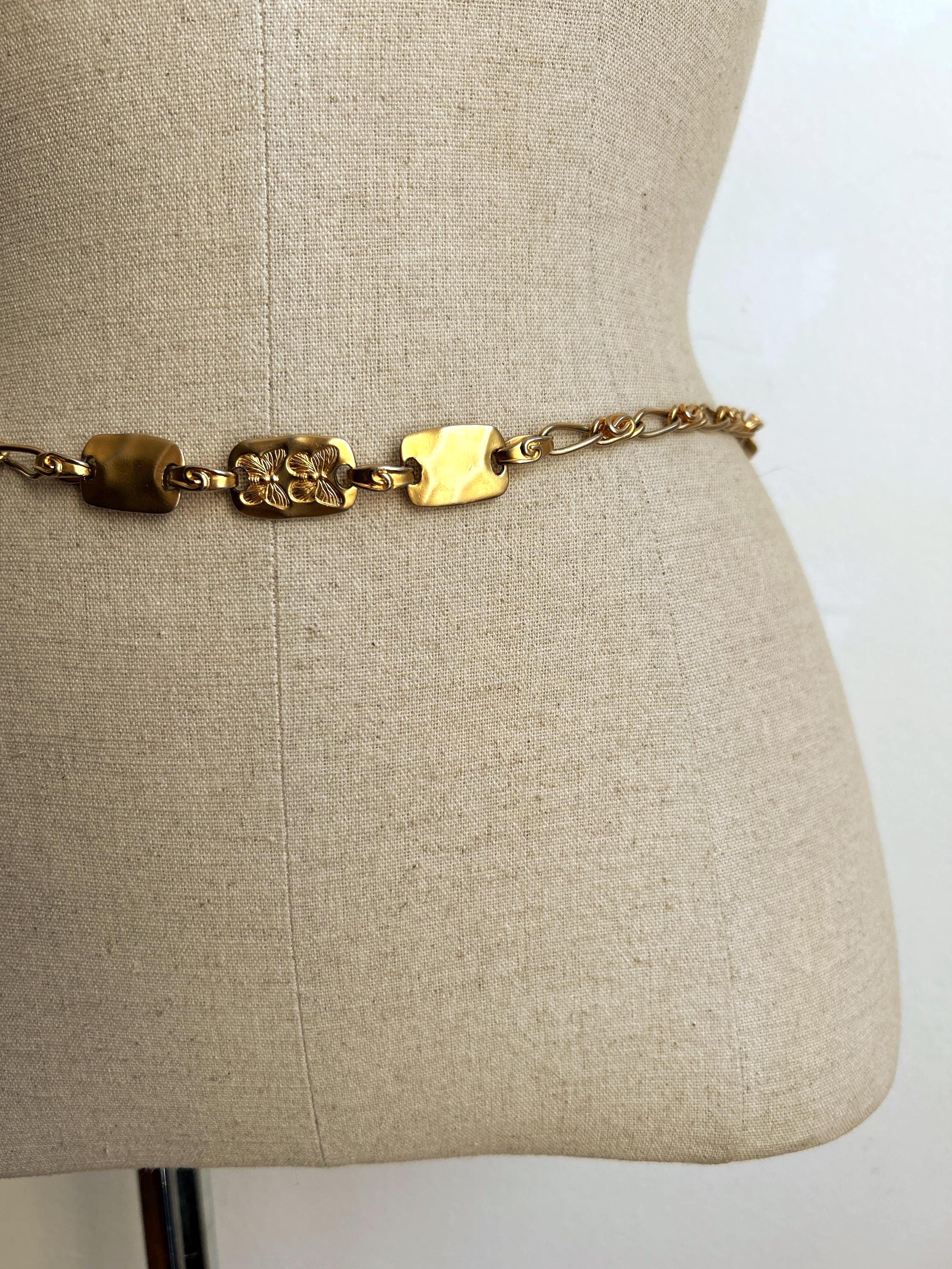 Y2K Gold Waist Chain Belt, Grunge Boho Hip Belt - Etsy display picture 1