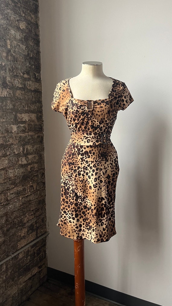 Cheetah Print Matching 2 pc Skirt Set - Size M