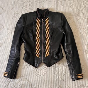 Leather Napoleon Jacket - Etsy