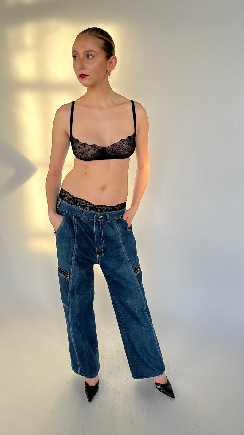 Cargo Baggy Cotton Jeans Oversized Denim Size M L image 7