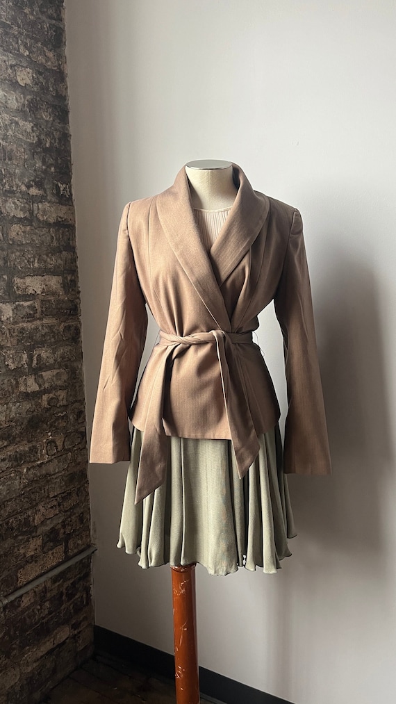 Brown Wrap Blazer