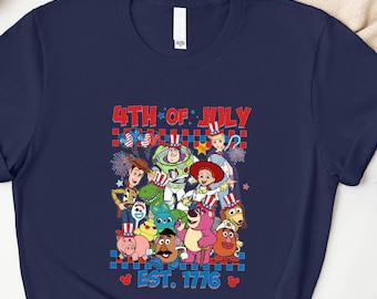 4th Of July Toy Story T-Shirt, Disney America Shirt, USA Sweatshirt, Disney Toy Story Sweater, Independence Day Tee, Patriotic Family Shirt