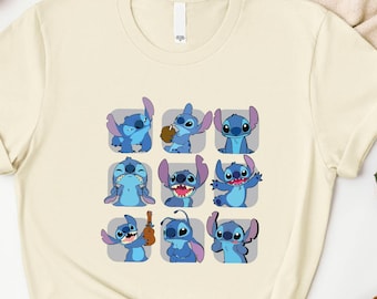 Stitch-shirt, Disney-zomer-T-shirt, sweater familievakantie, Lilo and Stitch-T-shirt, Magic Kingdom-trui, Summer Vibes-shirt