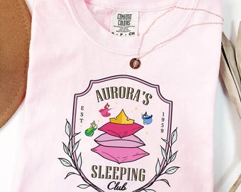 Aurora's Sleeping Club T-Shirt, Sleeping Beauty Shirt, Disney Princess Sweater, Disneyland Trip Sweatshirt, Comfort Colors T-Shirt