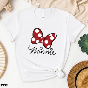 Minnie Bow T-Shirt, Disney Minnie Mouse Shirt, Disneyland Shirt, Gift for Her, Disney Sweatshirt, Minnie Mouse Shirt, Disneyland Girls Trip