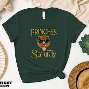 Magliette Princess Security, Felpa per neo-papà, Maglietta &quot;Vacanza in famiglia a Disneyland&quot;, La bella e la bestia, Maglione &quot;Viaggio a Disneyland&quot;, Regalo per papà