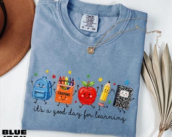 It's A Good Day For Learning Shirt, Doodle Teacher Tee, Teacher Appreciation Gift, Back To School Sweatshirt, Comfort Colors T-Shirt