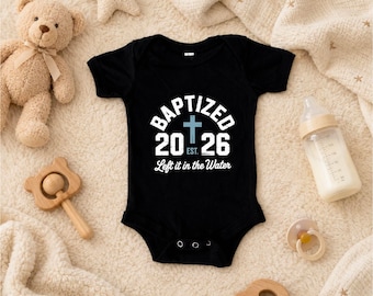 Baptized 2026 Shirt, Left It In The Water T-Shirt, Christian Baptism Gift, Religious Sweatshirt, Bible Verse Sweater