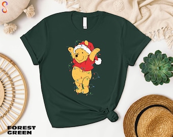 Christmas Winnie The Pooh Shirt, Pooh Bear Sweatshirt, Disney Family Christmas Sweater, Disneyland Trip Tee, Comfort Colors T-Shirt