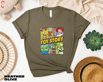 Camiseta retrô Toy Story, Camiseta "Você tem um amigo em mim", Moletom Disney Pixar, Suéter Viagem à Disneylândia, Moletom com capuz Disney Friends