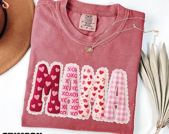 Valentines Mama Shirt, Mom Love Sweater, New Mom Gift Valentines Day Sweatshirt, Heart Tee, Mama Heart Shirt, Comfort Colors T-Shirt