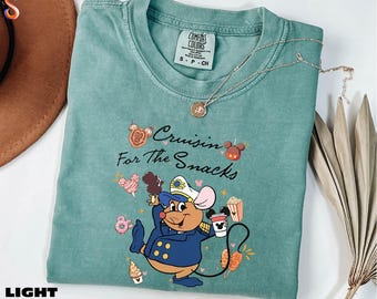Disney Cruise Shirt, Cruisin For The Snacks Tee, Disney Trip Sweatshirt, Disneyland Sweater, Comfort Colors T-Shirt
